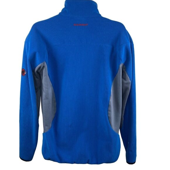 Mammut Full Zip Jacket Sweater Blue XL thumbholes gorpcore sweatshirt mock neck - Picture 3 of 14